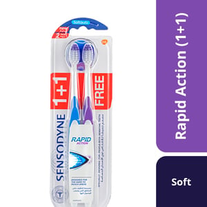 Sensodyne Toothbrush Rapid Action Soft 2 pcs