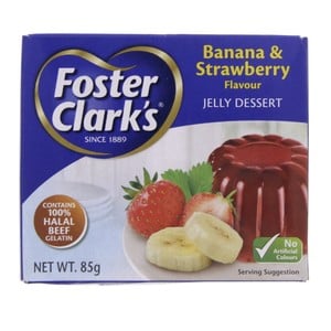 Foster Clark's Jelly Desert Banana/Strawberry Flavour 85 Gm
