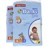 Sanita Bambi Baby Diaper Size 5 Extra Large 13-25kg Mega Pack 2 x 74pcs