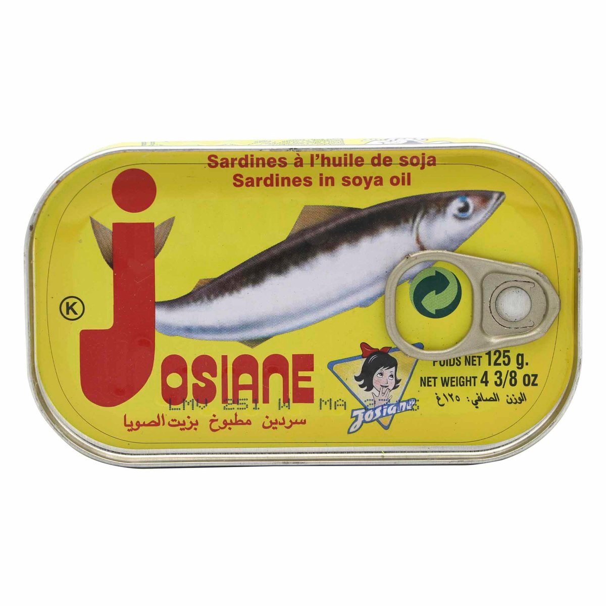 Josiane Sardines in Soya Oil 125g