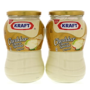Buy Kraft Original Cheddar Cheese Spread 2 x 870 g Online at Best Price | Jar Cheese | Lulu Kuwait in Kuwait