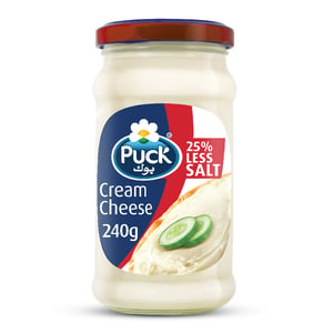 Buy Puck Cream Cheese Low Salt Spread 240 g Online at Best Price | Jar Cheese | Lulu KSA in Kuwait
