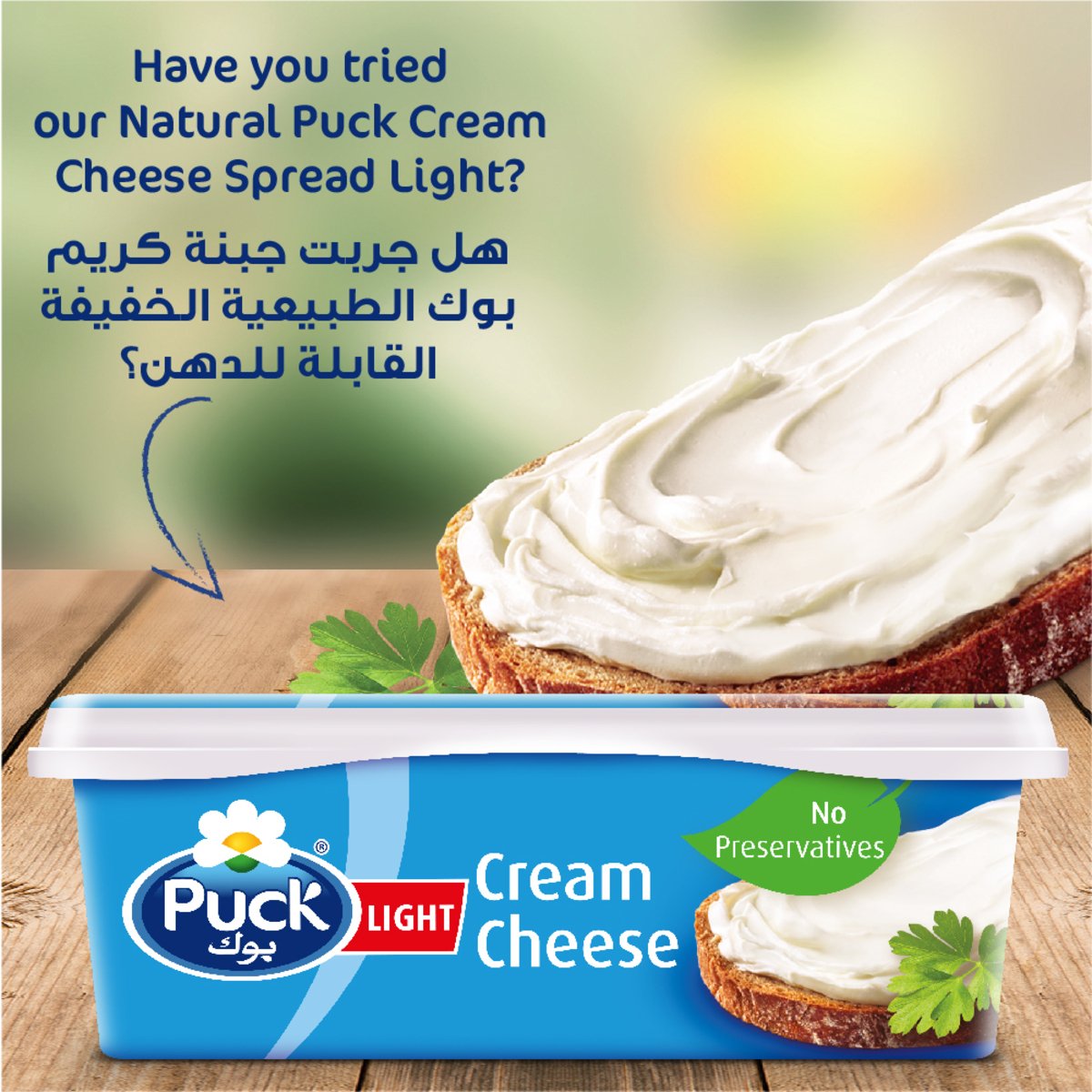 Puck Cream Cheese Low Salt Spread 240 g
