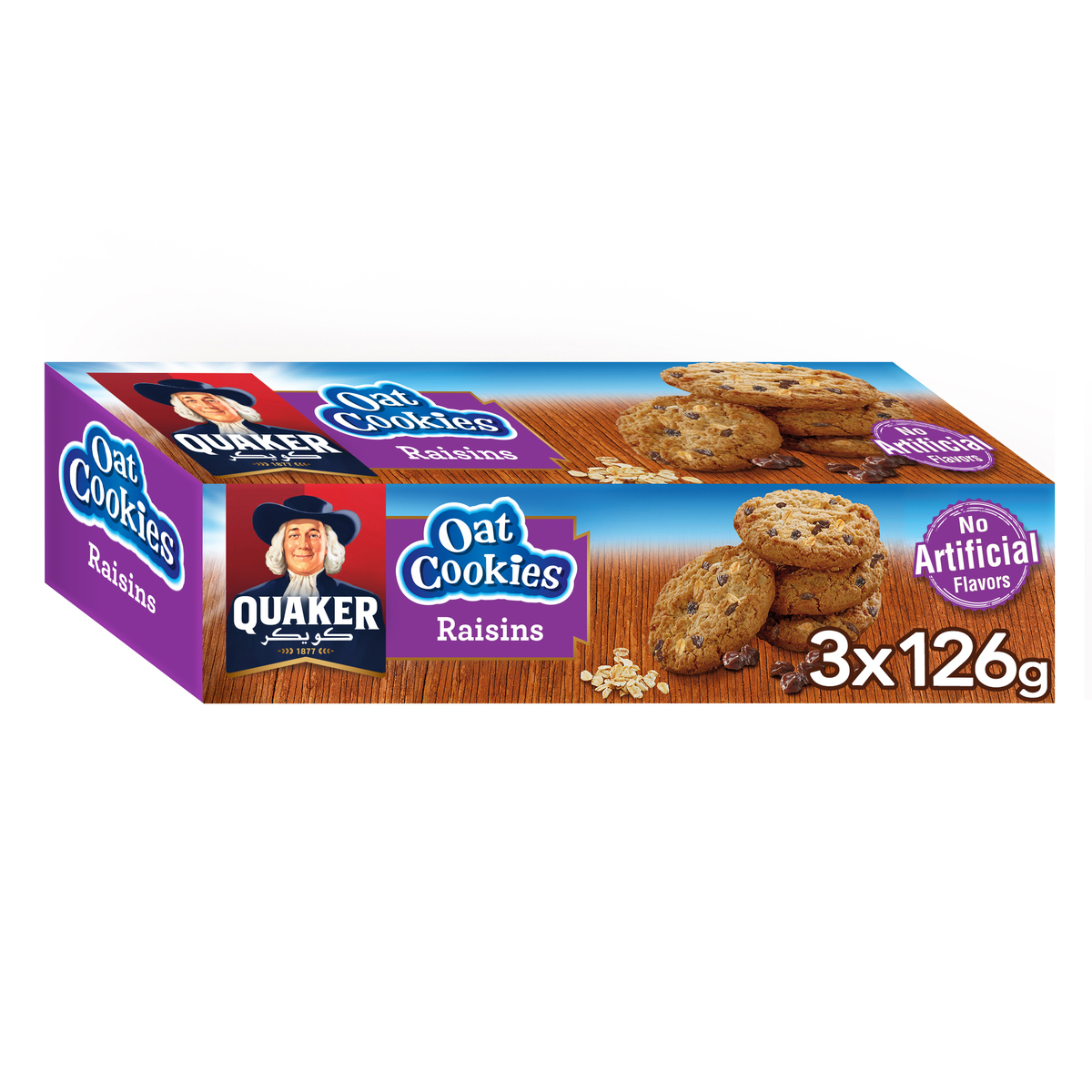 Quaker Oat Cookies Raisins 126 g 2+1