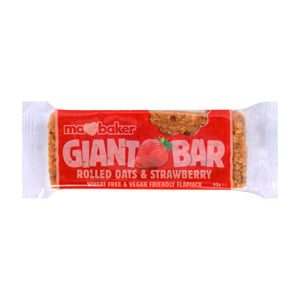 Ma Baker Giant Bar Rolled Oats & Strawberry 90g