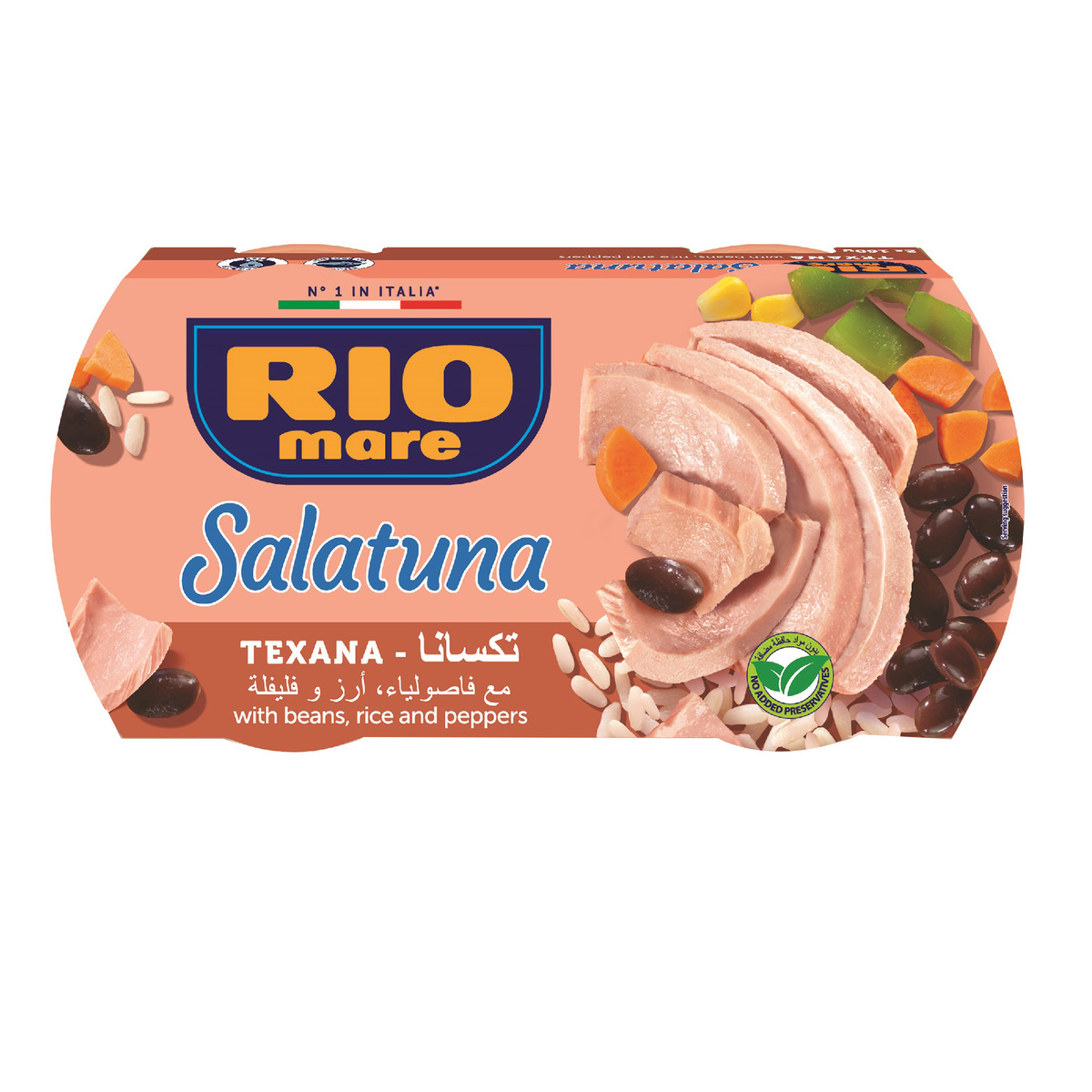 Buy Rio Mare Salatuna Texana Recipe, 2 x 160 g Online at Best Price | Canned Tuna | Lulu Kuwait in Kuwait