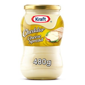 Buy Kraft Cheddar Cheese Spread 480 g Online at Best Price | Jar Cheese | Lulu Kuwait in UAE