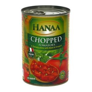 Hanaa Chopped Tomatoes With Basil & Oregano 400g