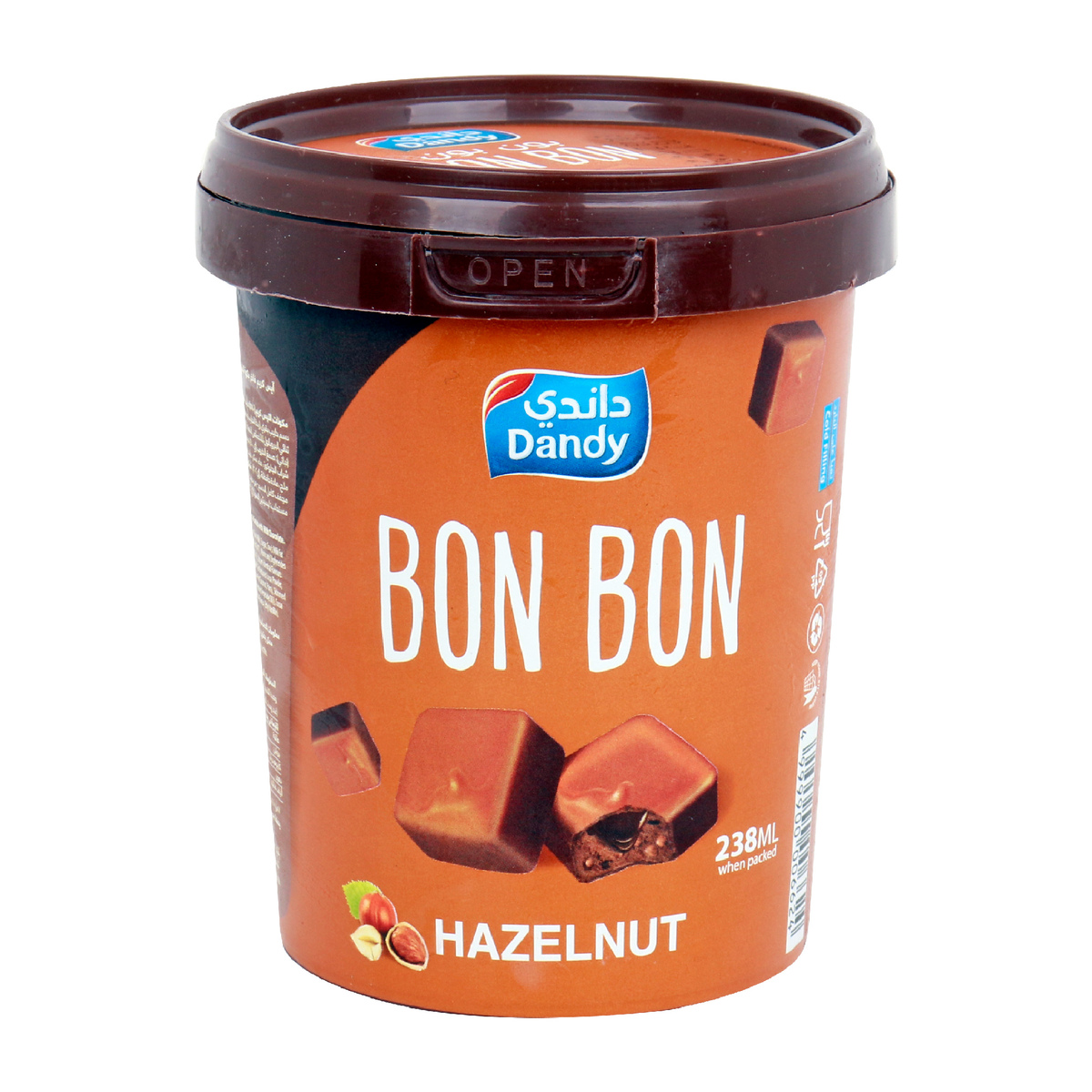 Dandy Ice Cream Bon Bon Hazelnut 238ml