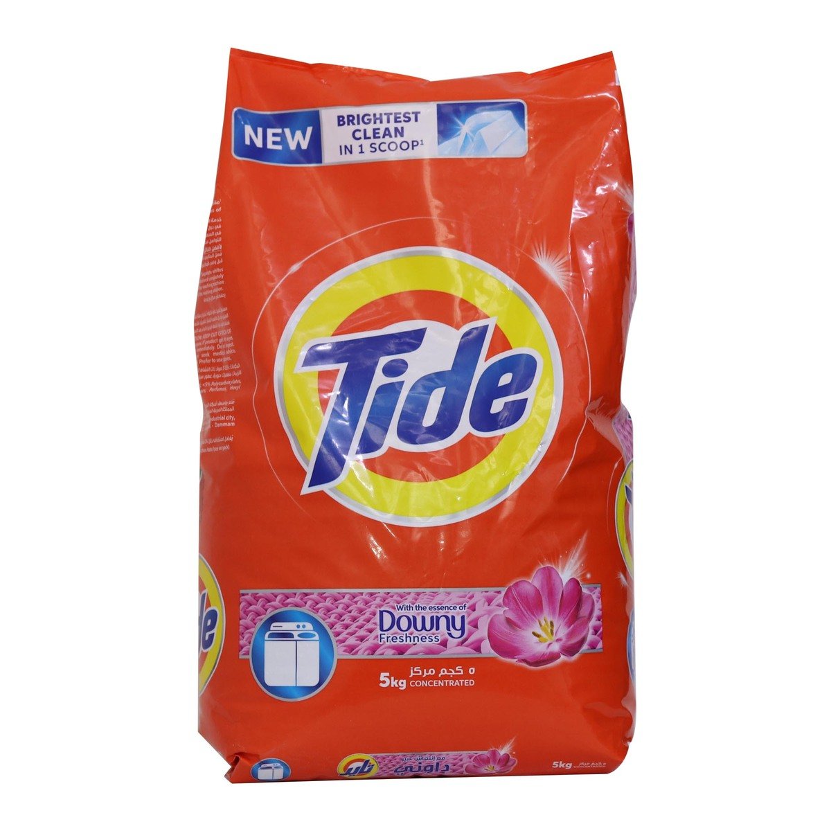 Tide Concentrated Washing Powder With Downy Top Load 5kg