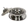 Chefline Stainless Steel Date Bowl Gold Print With Lid 14cm