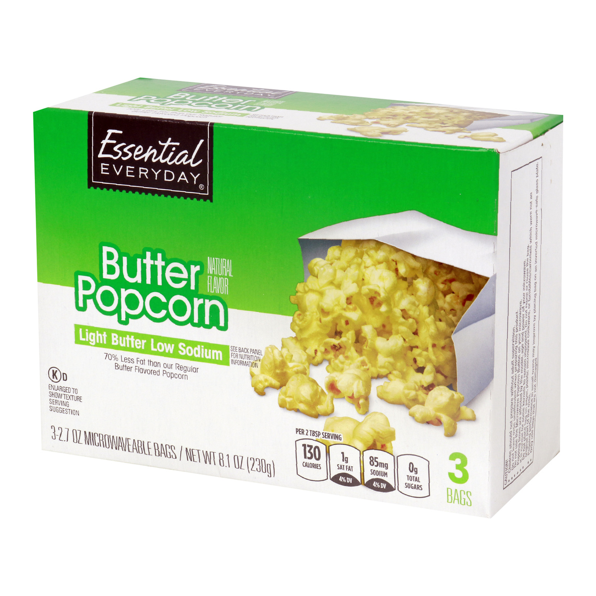 Essential Everyday Light Butter Popcorn 230 g