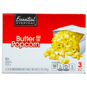 Essential Everyday Popcorn Butter Natural 247g