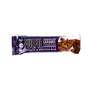 Buy Fulfil Chocolate Caramel & Cookie Dough Vitamin & Protein Bar 55 g Online at Best Price | Sports Nutrition | Lulu Kuwait in Kuwait