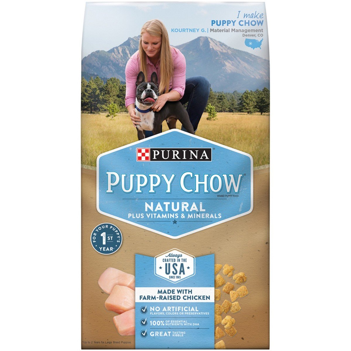 Purina Puppy Chow Natural Dry Food 1.72kg