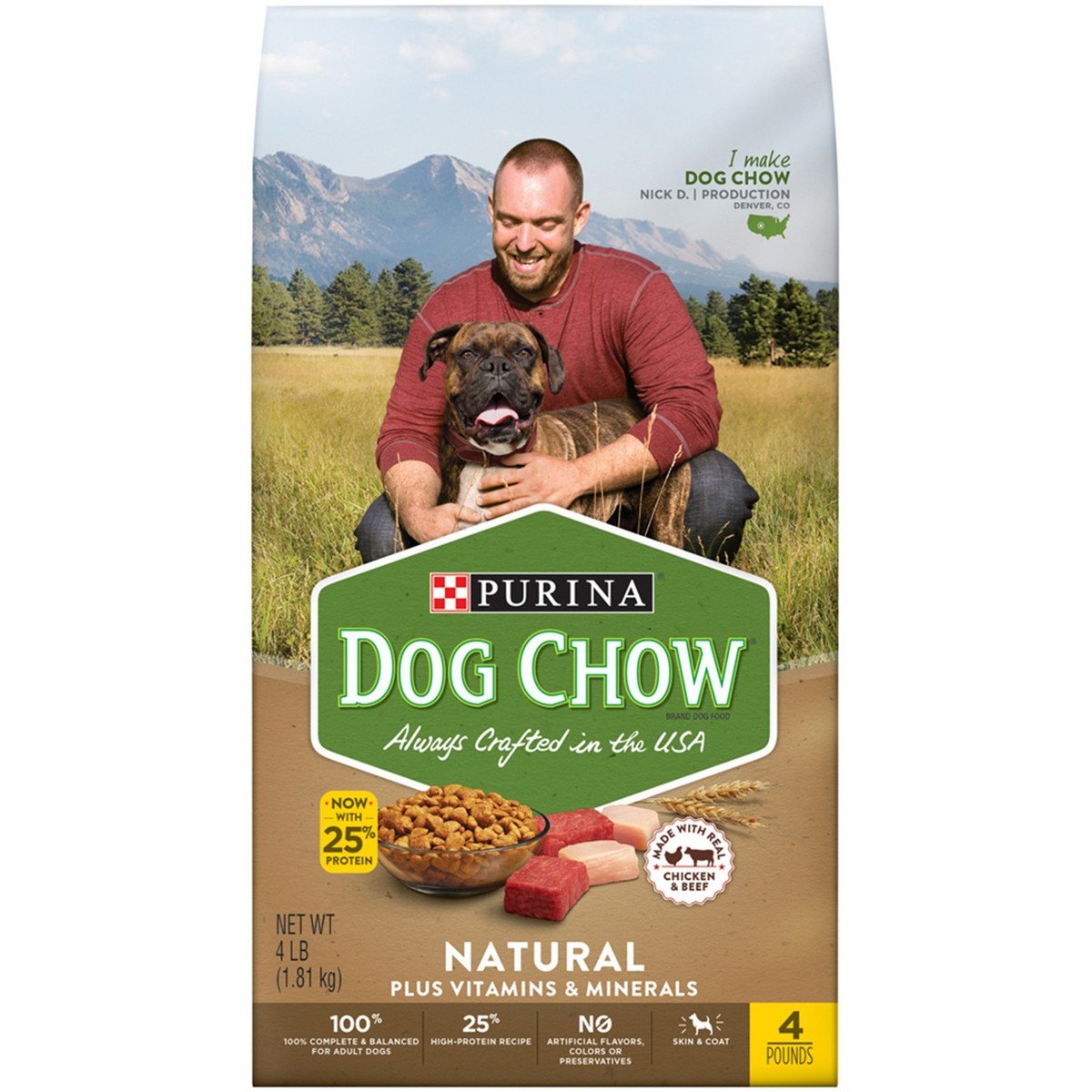 Purina Dog Chow Natural Dry Food 1.81 kg