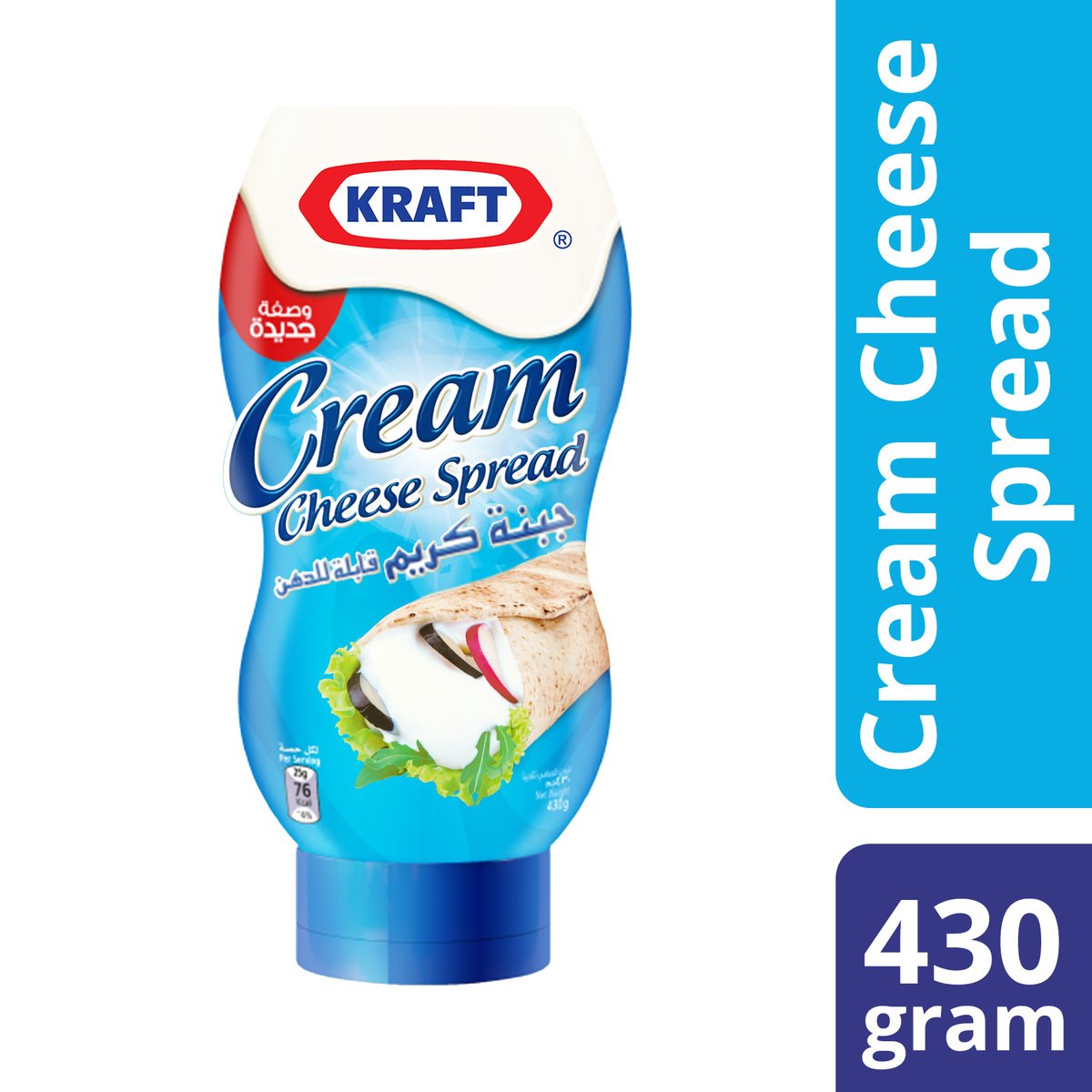 Kraft White Squeeze Cream Cheese Spread 430 g