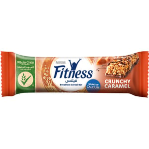 Buy Nestle Fitness Crunchy Caramel Cereal Bar 23.5 g Online at Best Price | Cereal Bars | Lulu Kuwait in UAE