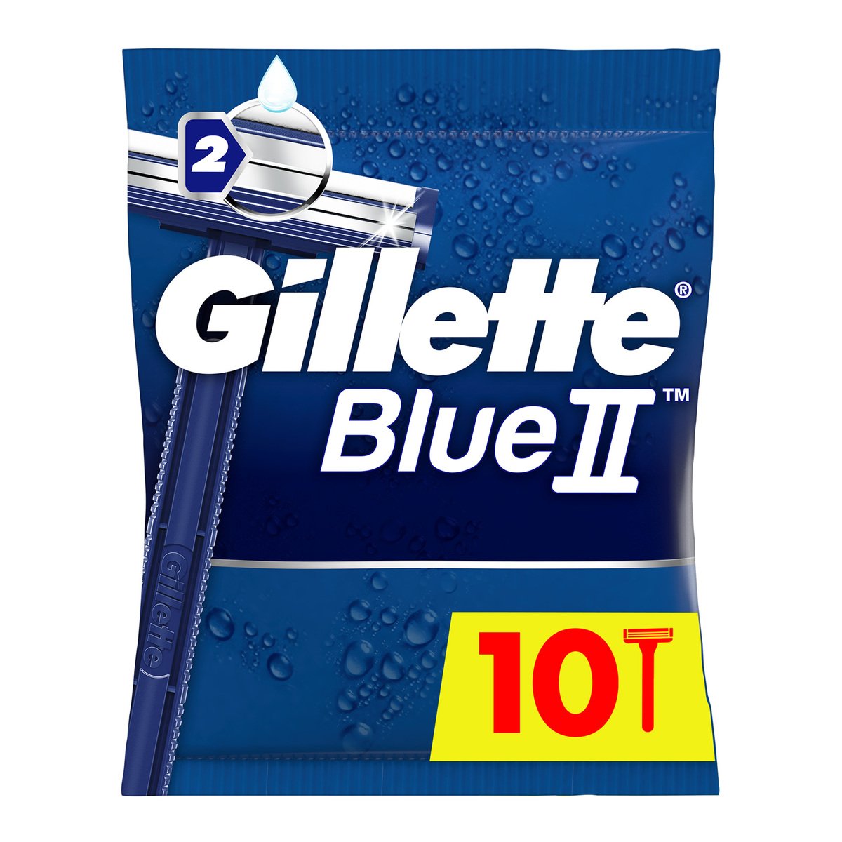 Gillette Blue II Men's Disposable Razors 10 pcs