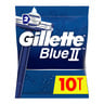 Gillette Blue II Men's Disposable Razors 10 pcs