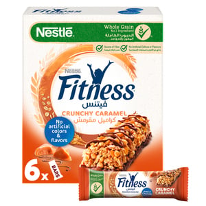 Nestle Fitness Crunchy Caramel Breakfast Cereal Bar 6 x 23.5g