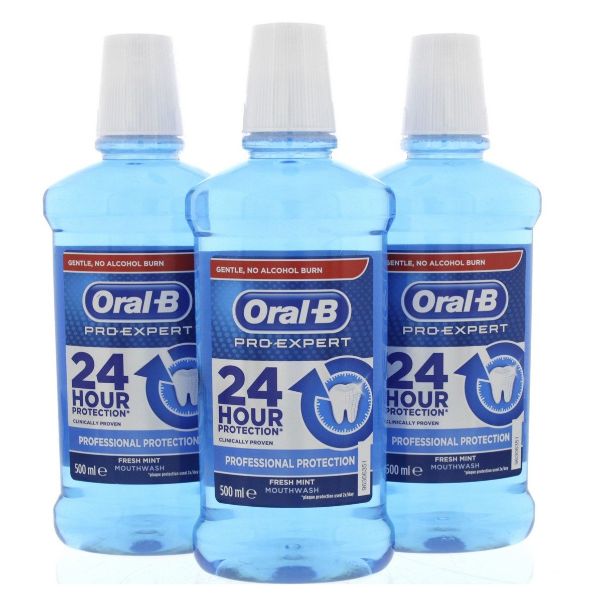 Oral B Pro Expert Professional Protection Fresh Mint Mouthwash 3 x 500 ml