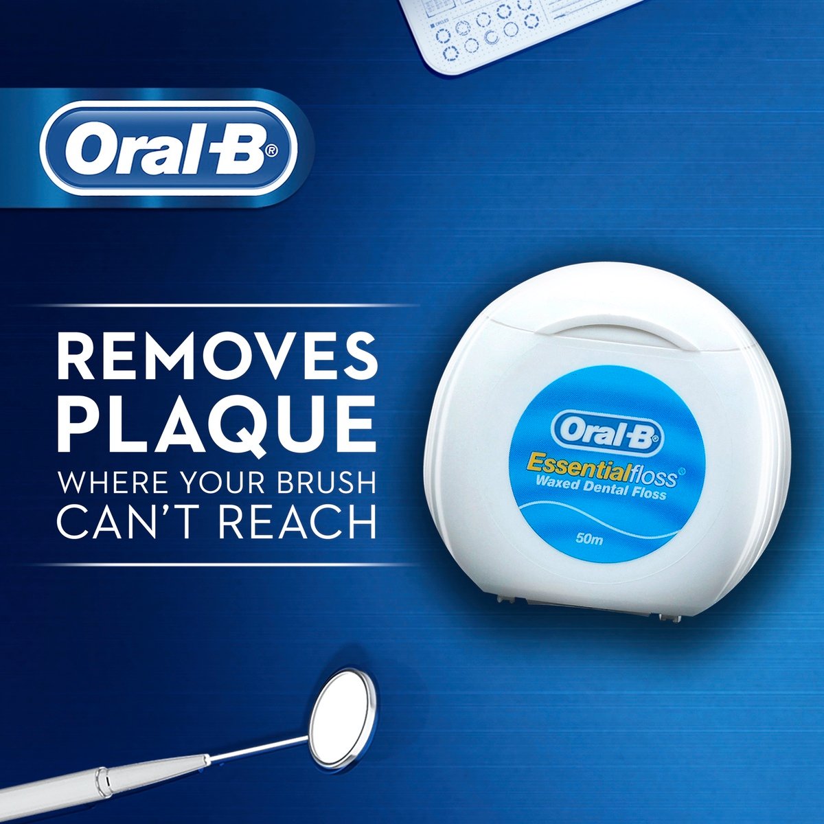 أورال-بي خيط تنظيف الأسنان غير مشمع 50 م