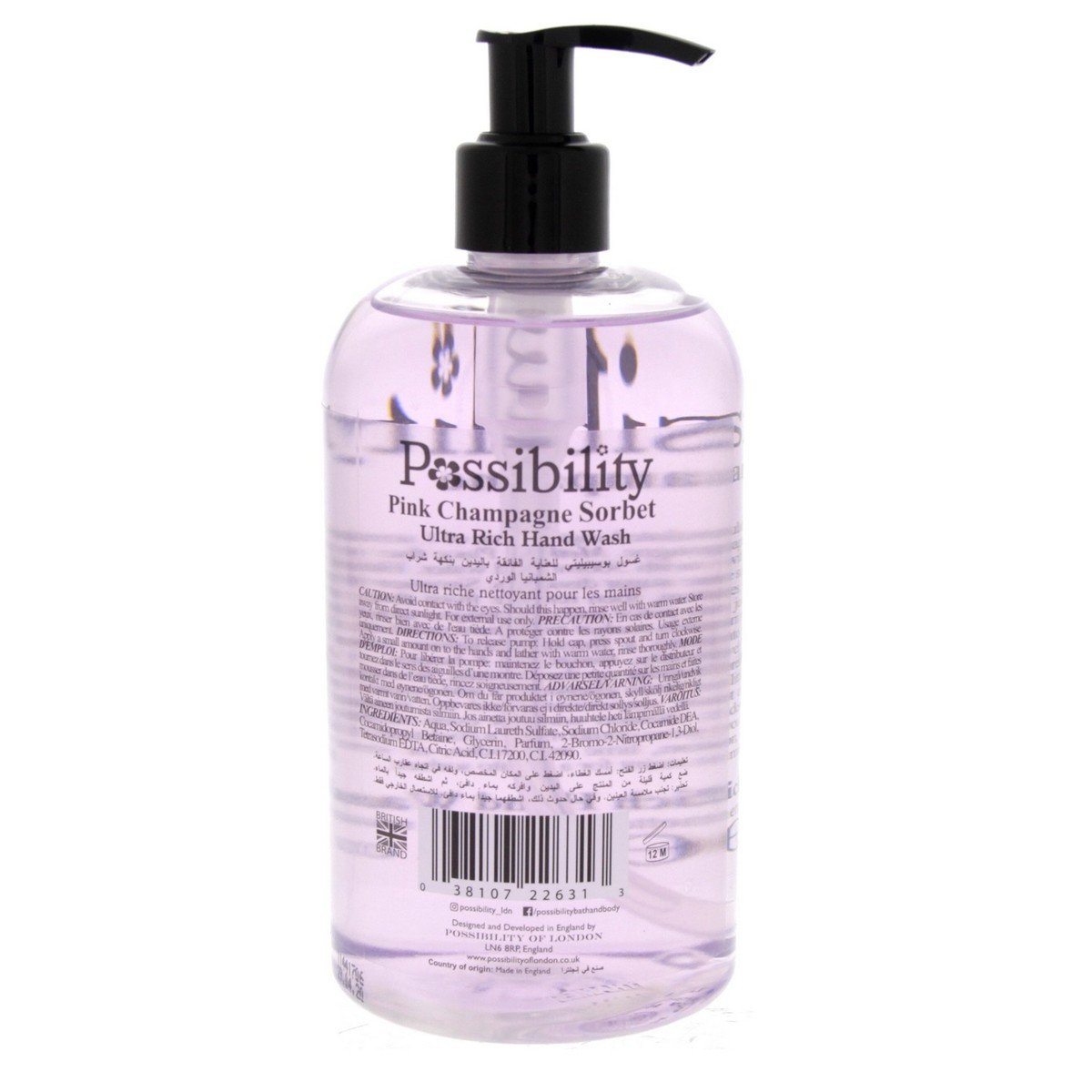 Possibility Pink Champagne Sorbet Ultra Rich Hand Wash 500 ml