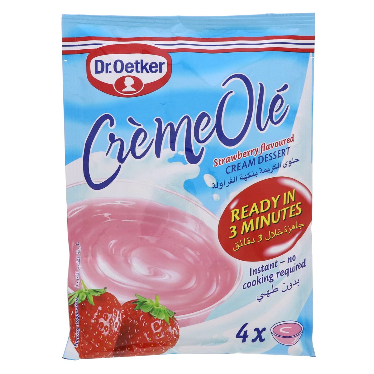 Dr. Oetker CremeOle Strawberry Flavoured Cream Dessert 110g