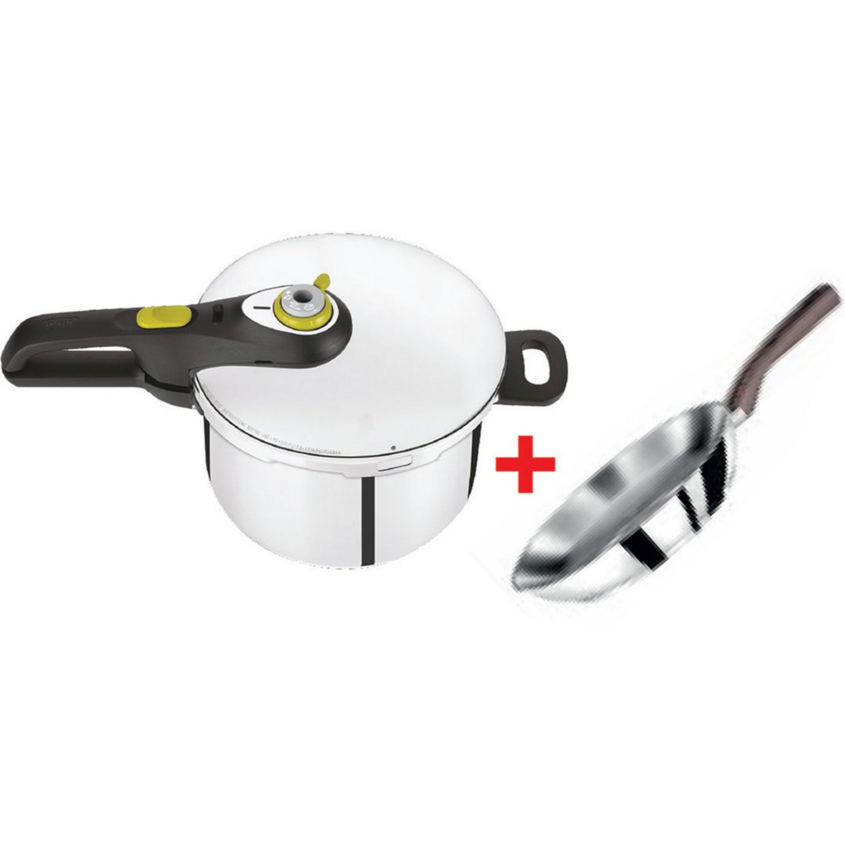 Tefal Secure Neo Pressure Cooker 6Ltr + Intuition Fry Pan 20cm