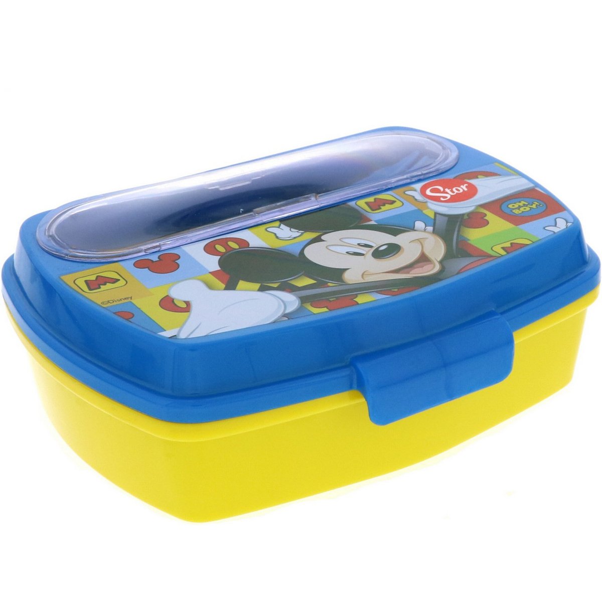 Mickey Mouse Sandwich Box With Cutlery 19009