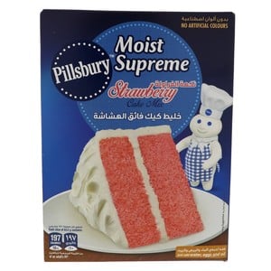 Buy Pillsbury Moist Supreme Strawberry Cake Mix, 350 g Online at Best Price | Cake & Dessert Mixes | Lulu UAE in UAE