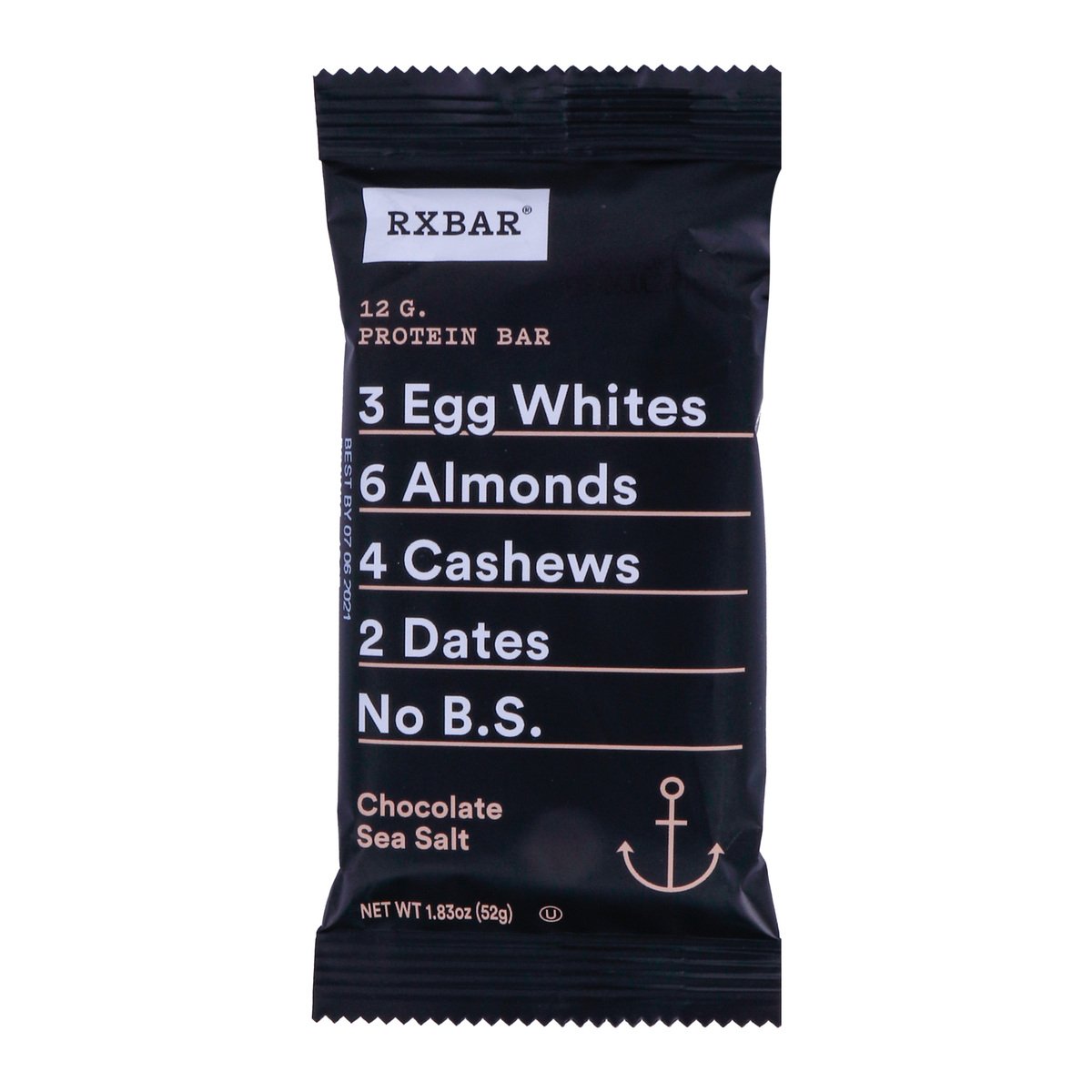 Buy Rxbar Protein Bar Chocolate Sea Salt 52 g Online at Best Price | Sports Nutrition | Lulu UAE in UAE