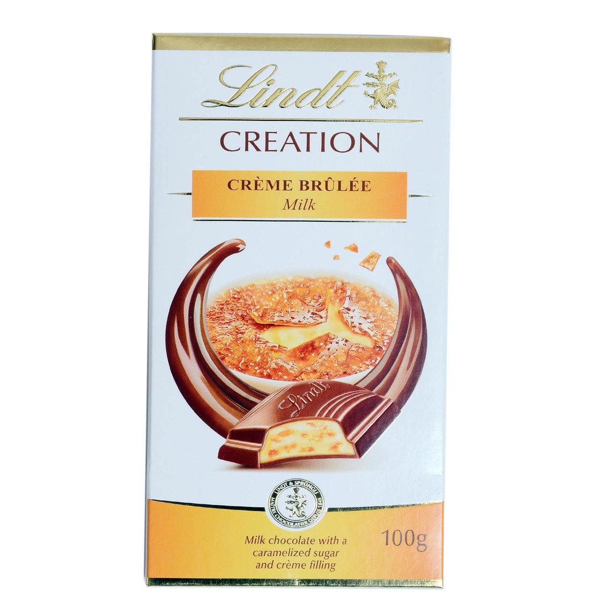 Lindt Creation Creme Brulee Milk Chocolate 100g