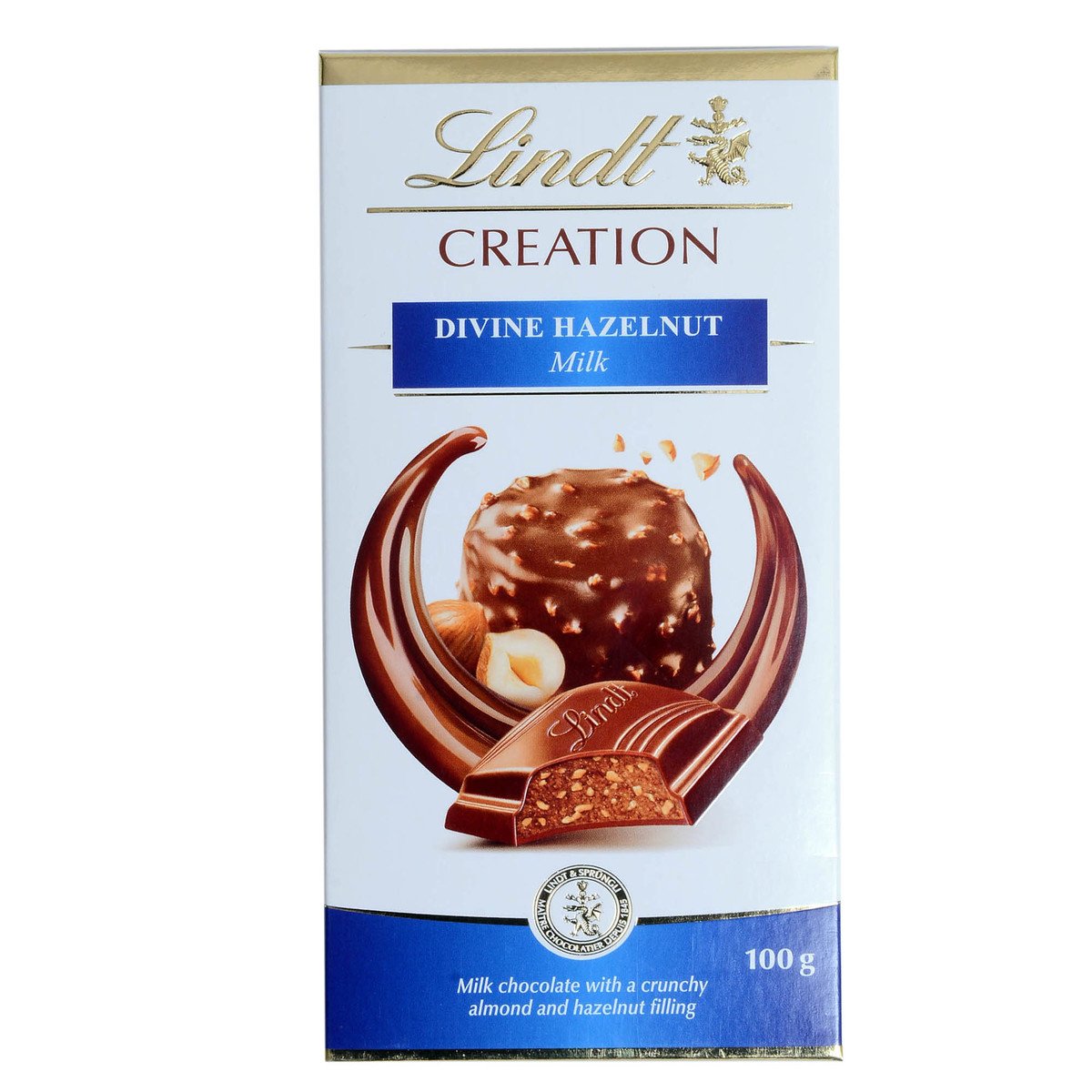 Lindt Creation Divine Hazelnut Milk Chocolate 100g