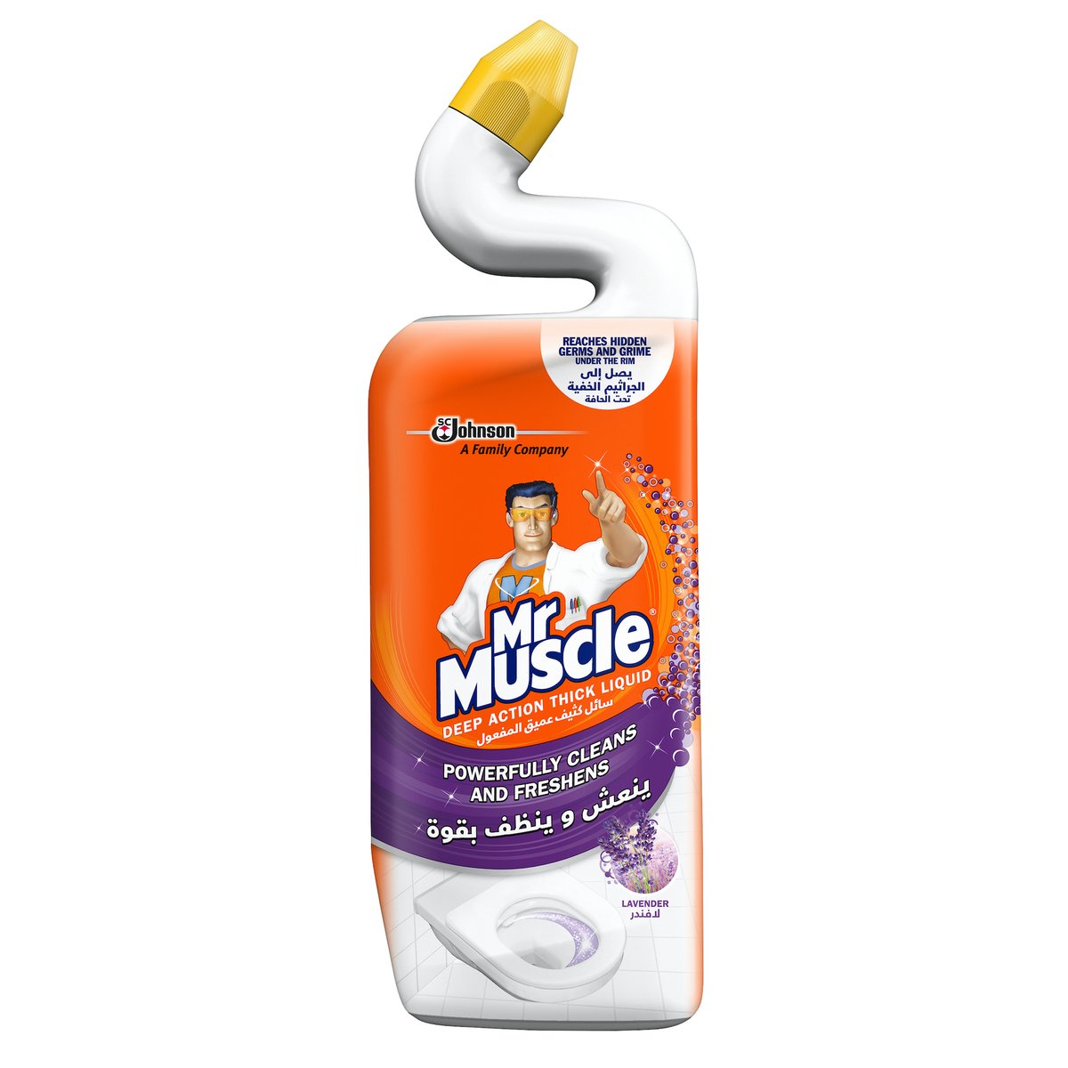 Mr. Muscle Deep Action Thick Liquid Toilet Cleaner Lavender 750ml