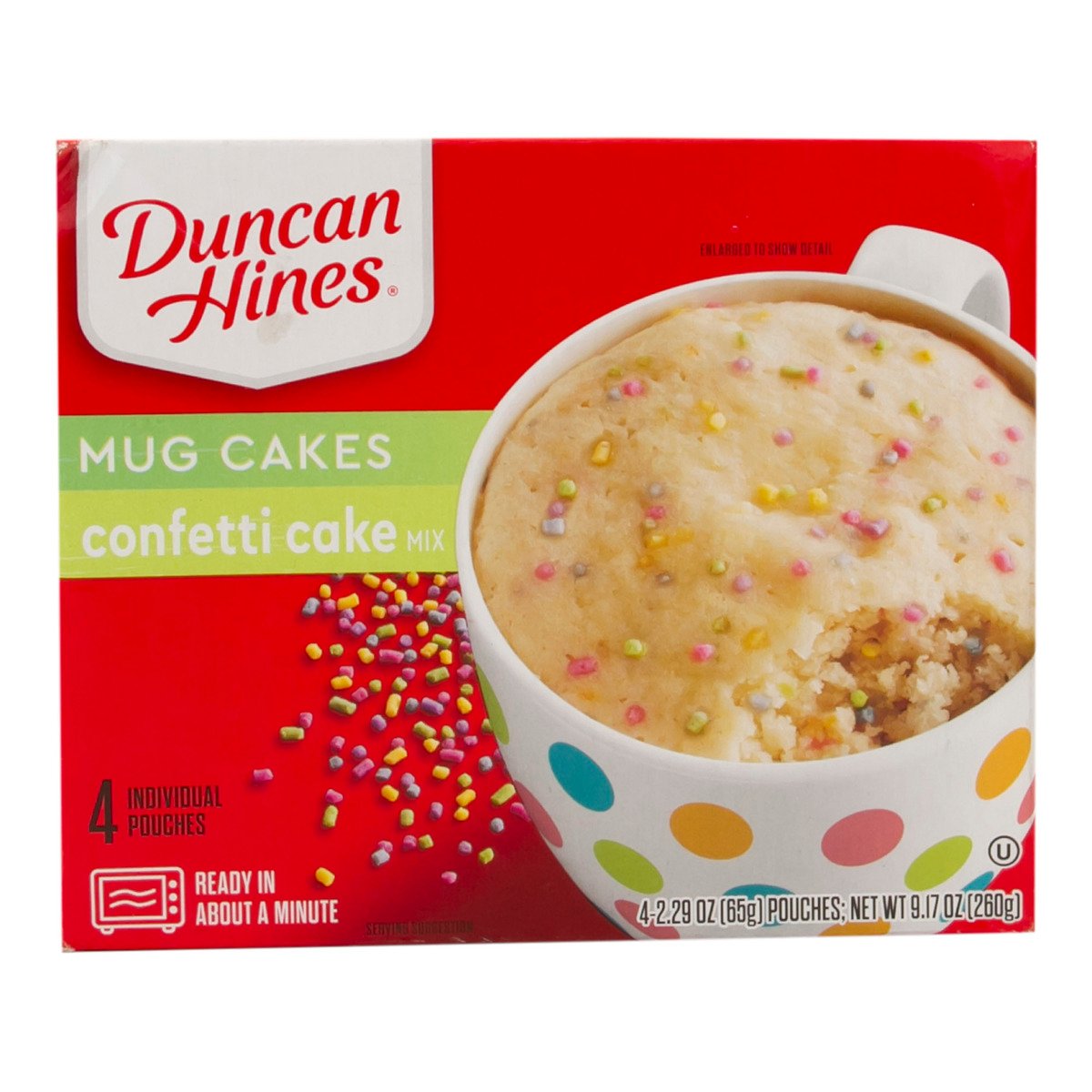Duncan Hines Mug Cakes Confetti Cake Mix 260 g