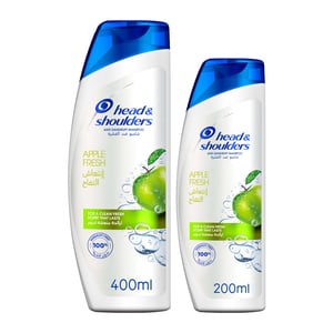 Head & Shoulders Apple Fresh Anti-Dandruff Shampoo 400ml + 200ml