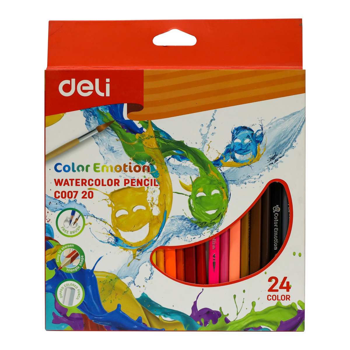 Deli Color Emotion Water Color Pencil C00720 24Pcs