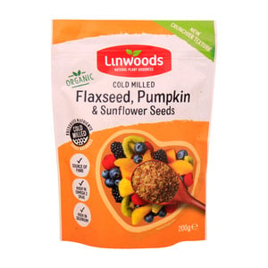 Linwood Milled Organic Flaxseed, Sunflower & Pumpkin Seeds 200g