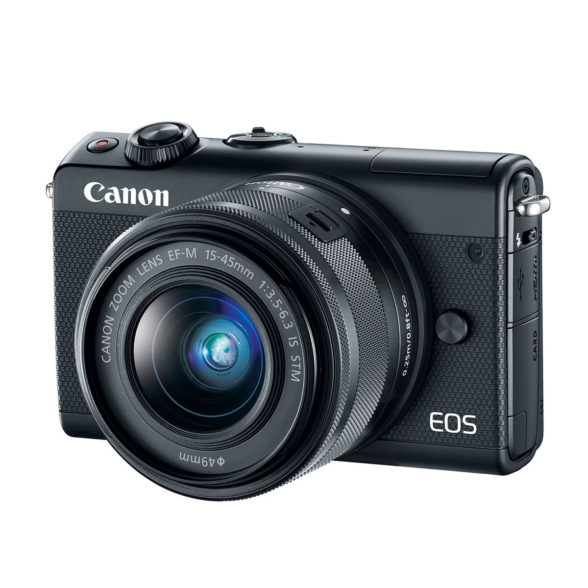 كانون كاميرا بدون مرآة EOS M100 EF-S 15-45 IS باللون الأسود