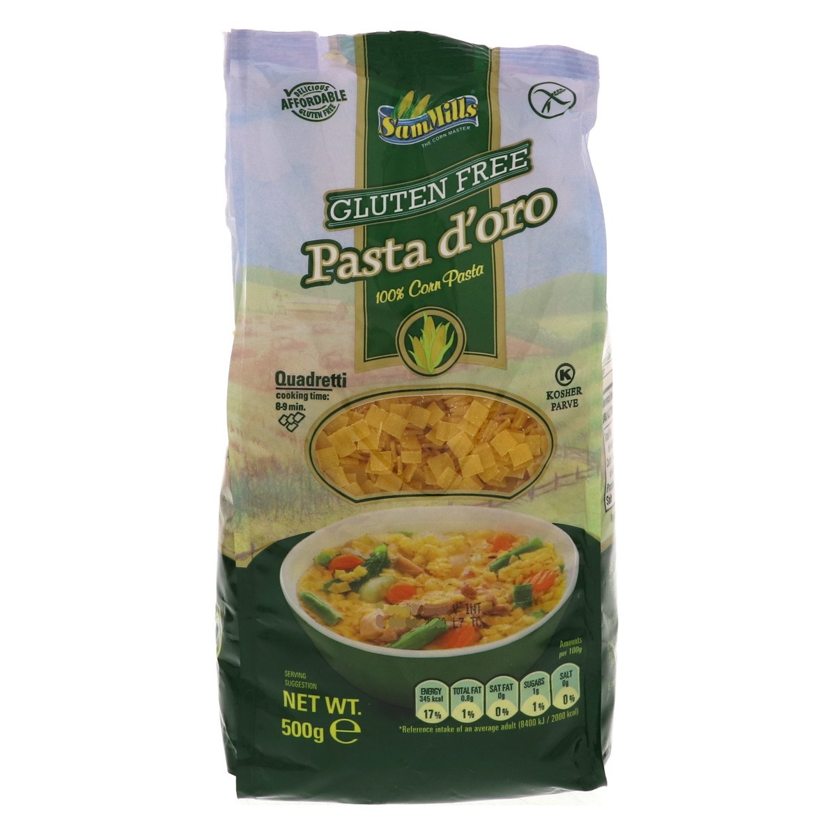 Sam Mills Pasta D' Oro Quadaretti Gluten Free 500 g