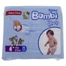 Sanita Bambi Baby Diaper Size 4+ Large 10-18kg Value Pack 33pcs