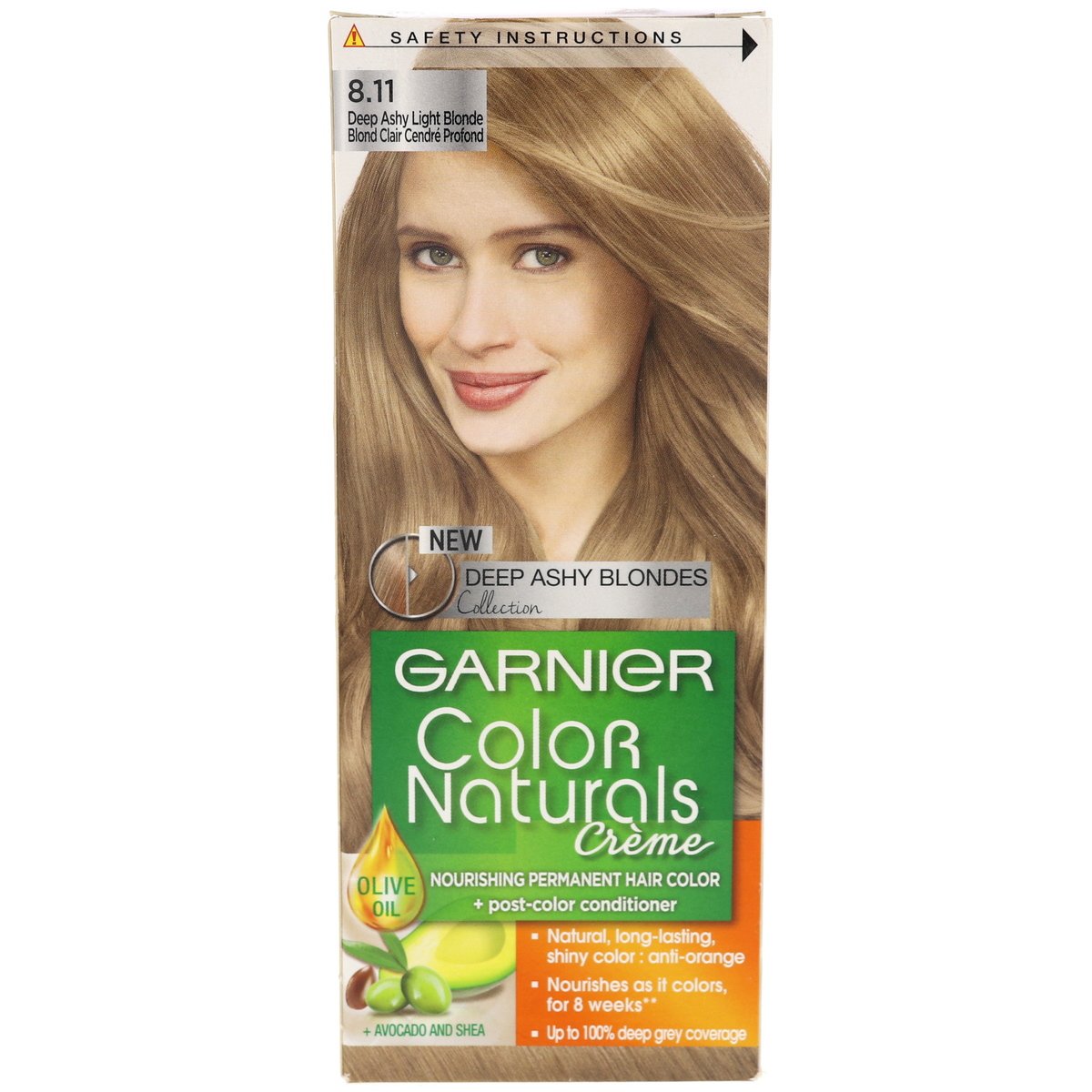 Buy Garnier Color Naturals 8.11 Deep Ashy Light Blonde 1 pkt Online at Best Price | Permanent Colorants | Lulu Egypt in UAE
