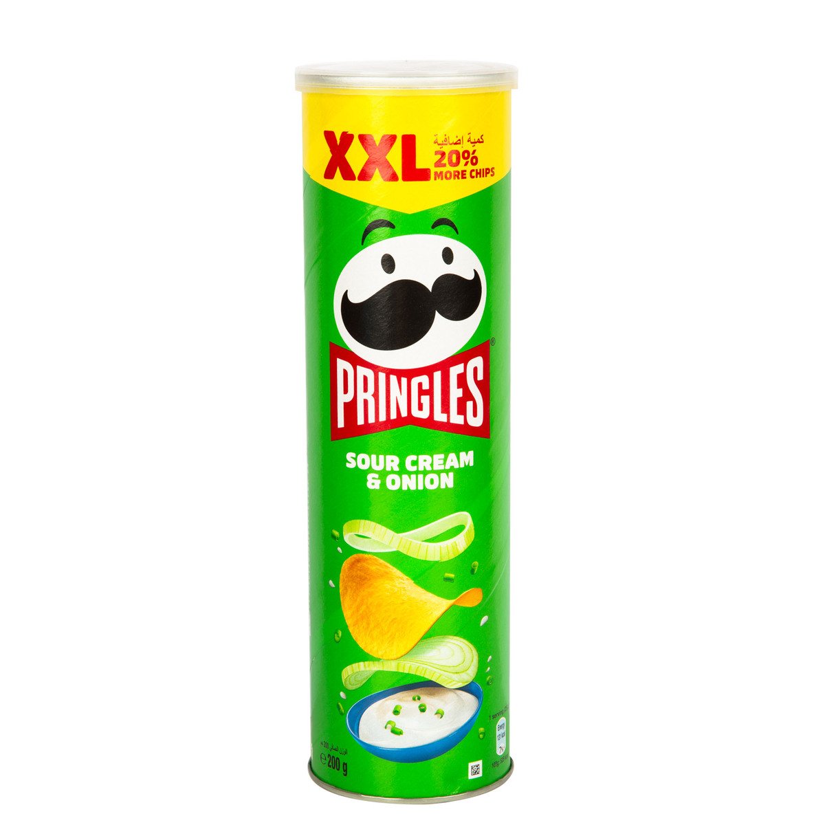Pringles XXL Sour Cream And Onion Flavoured Chips 200g