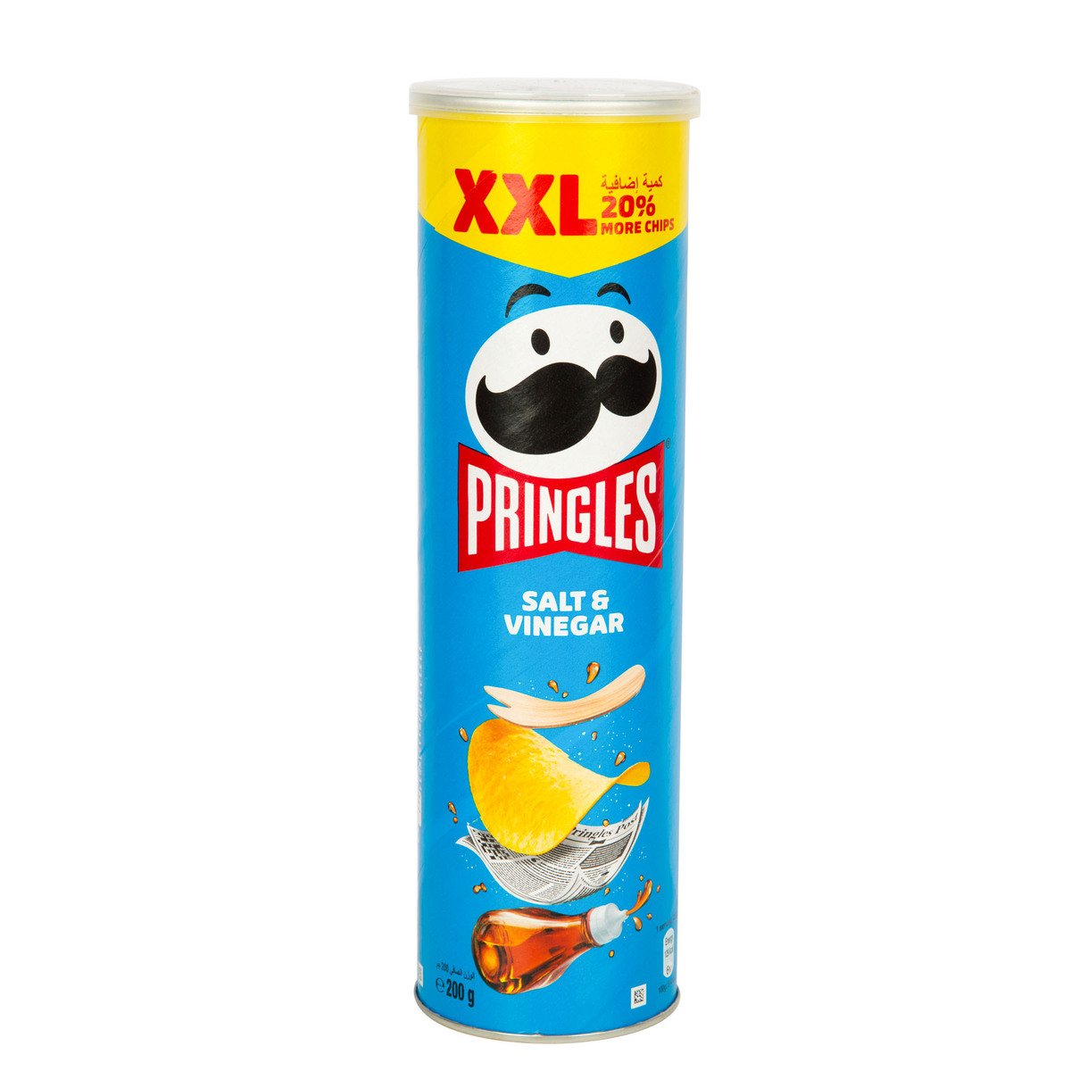 Pringles XXL Salt And Vinegar Flavoured Chips 200 g