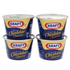 Kraft Processed Cheddar Cheese 4 x 190g