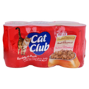 Cat Club Chunks In Jelly 6 x 400g
