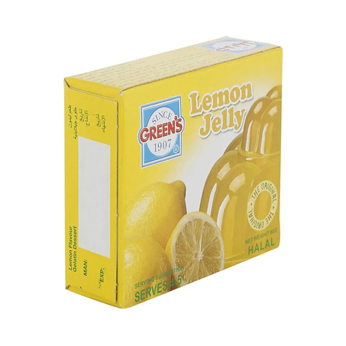 Green's Jelly Lemon 12 x 80 g