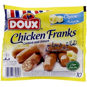 Doux Chicken Franks Cheese 400g